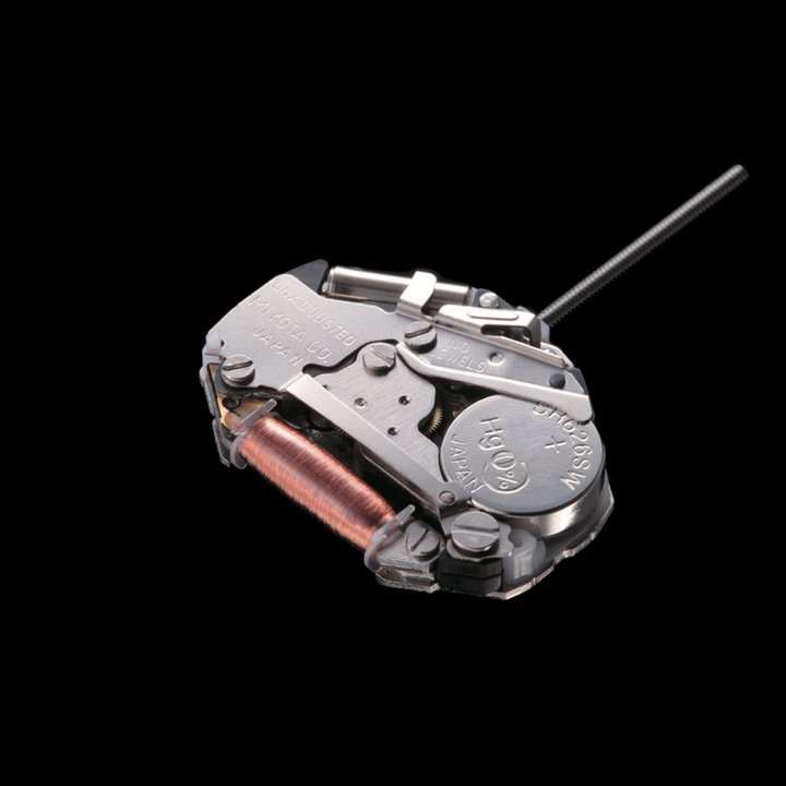 Miyota's emblematic quartz calibre 2035, launched in 1981, is estimated to have sold more than 5 billion units over 45 years. Height: 3.15mm. Accuracy: ±20 seconds per month. Battery life: 3 years.