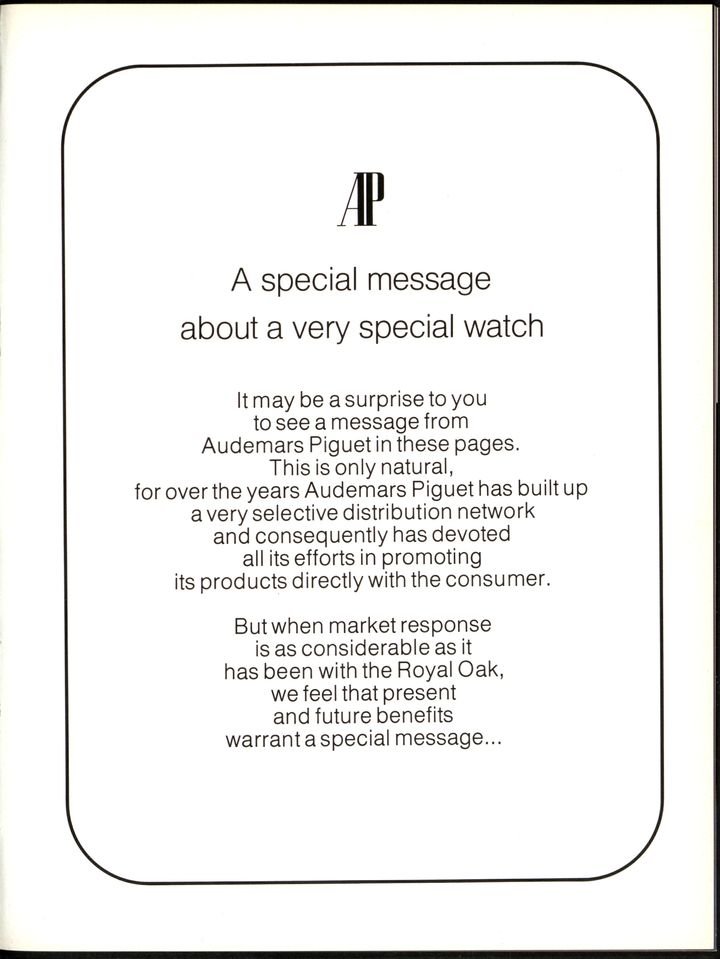 An iconic watch in Europa Star's archives: the Royal Oak