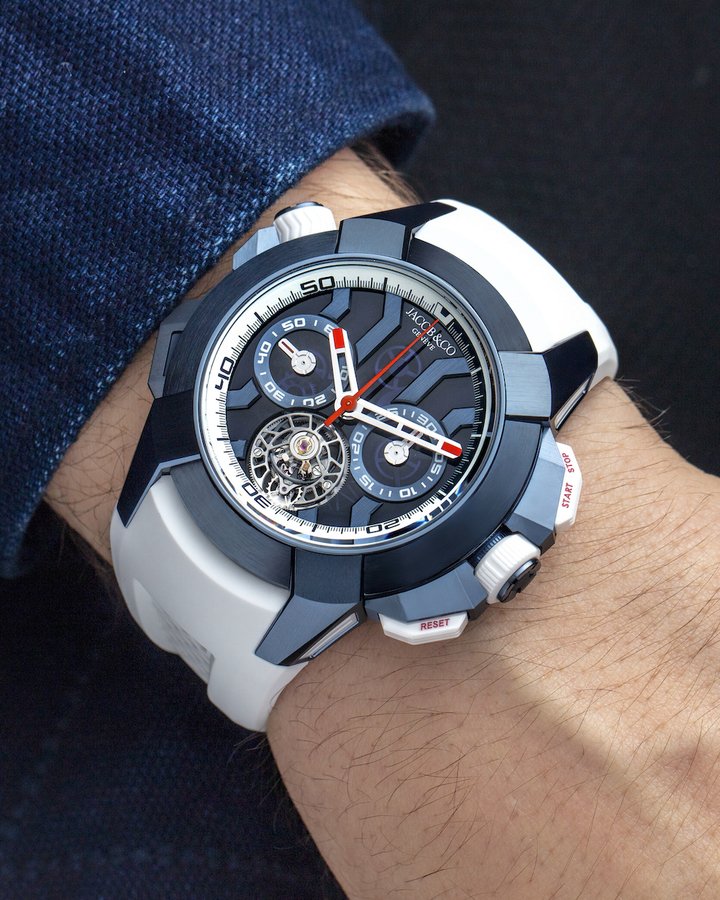 Jacob & Co. chooses blue for its Epic X Chrono Tourbillon