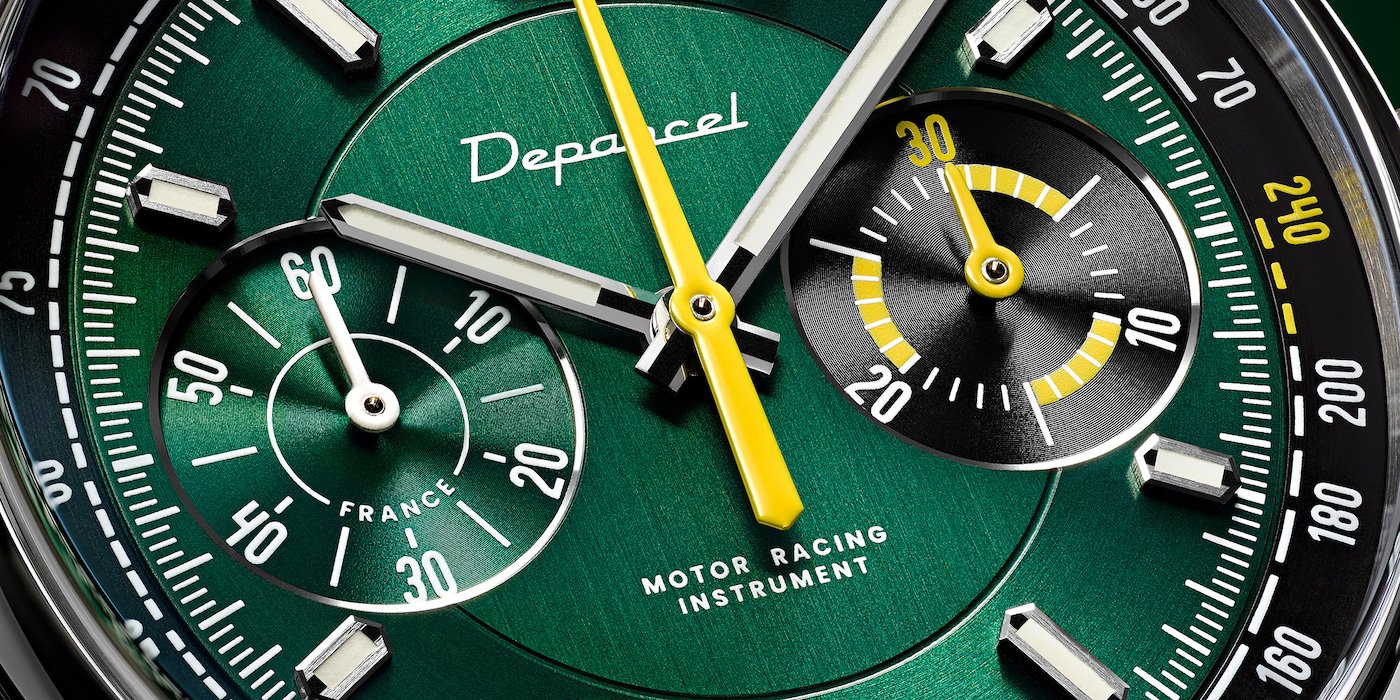 Depancel shifts gears with Allure Manual Chronograph British Racing Green