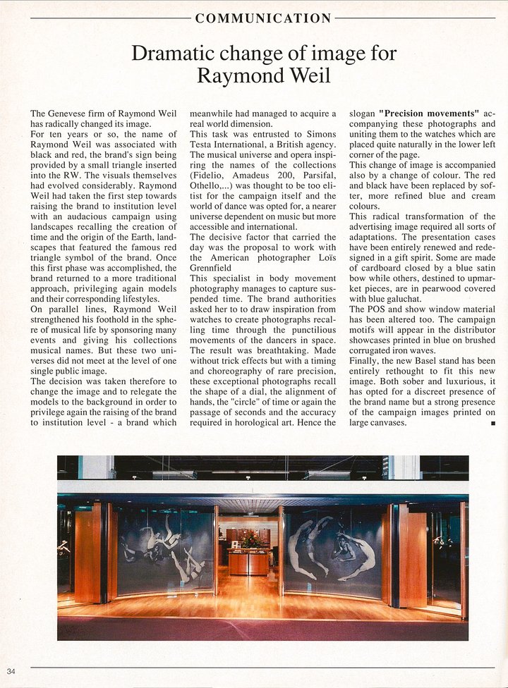 50 years of Raymond Weil: a close relationship with Europa Star