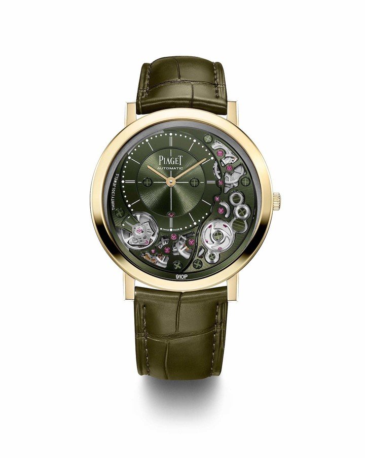 Piaget unveils two ultra-thin Altiplanos in Khaki Green and Gold