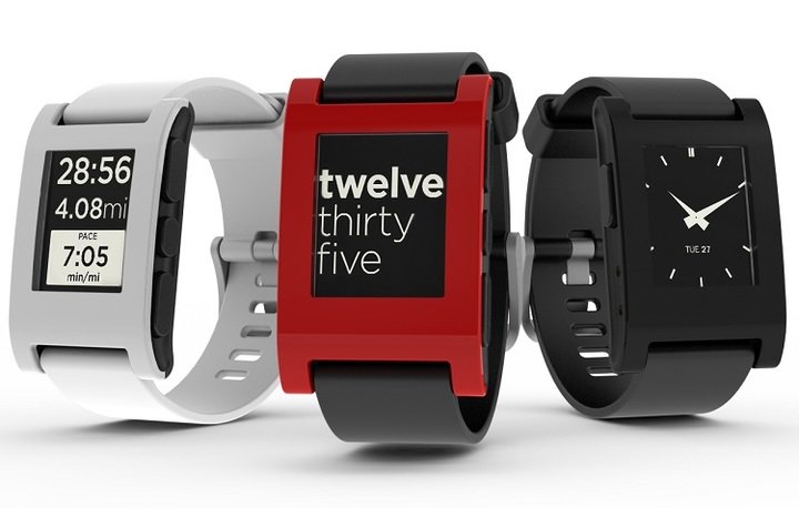 A trio of Pebble e-paper smartwatches
