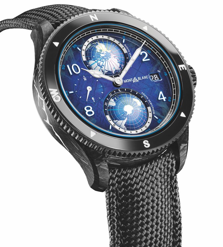 Montblanc presents the 1858 Geosphere 0 Oxygen CARBO2 for Only Watch 2023