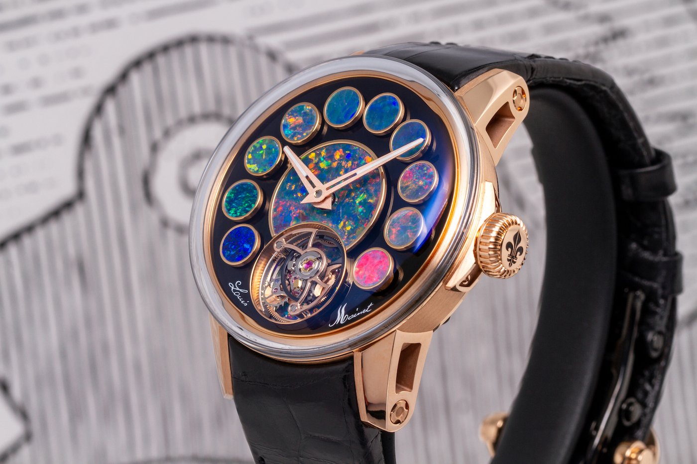 Louis Moinet Geopolis Opal unique piece: a quest for perfection