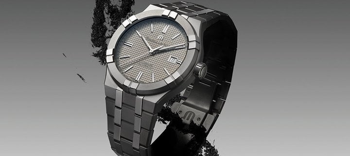 Exploring various materials, Maurice Lacroix has also introduced the Aikon Automatic in titanium.