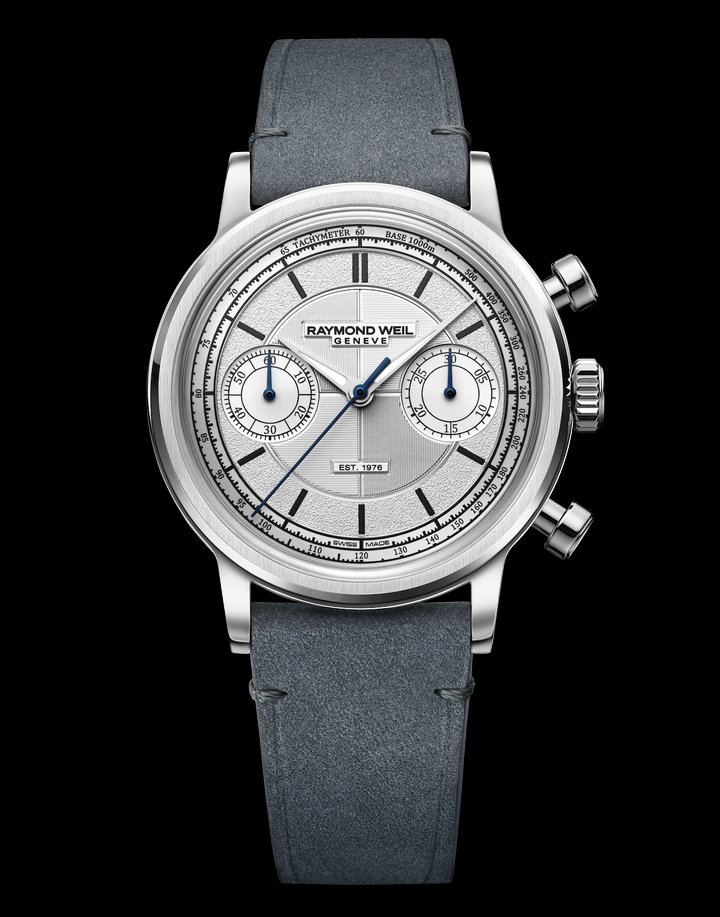 The Fifty, celebrating the 50th anniversary of Raymond Weil in 2026, limited to 50 pieces with a fully restored and hand-decorated historic Valjoux 23-6 movement