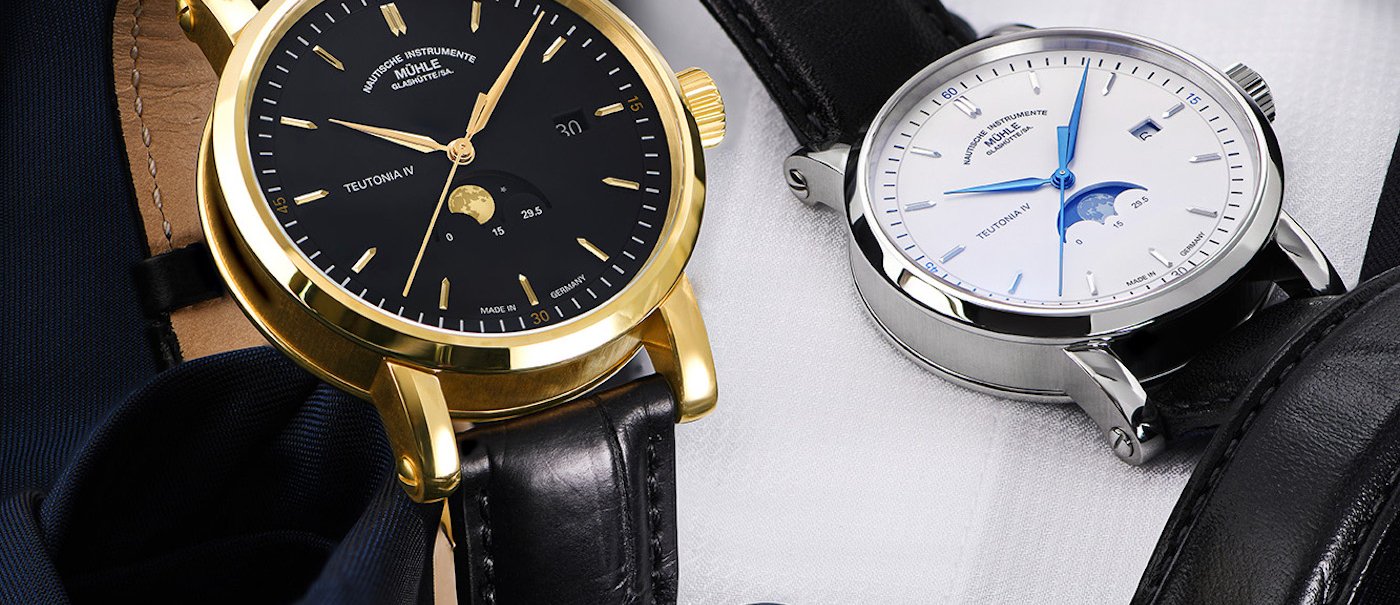 Mühle-Glashütte Teutonia IV Moonphase Gold 