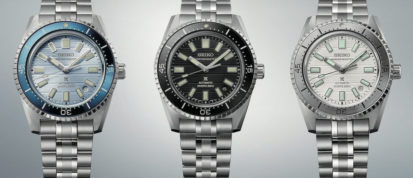 The global debut of three Seiko Prospex Marinemaster mechanical divers