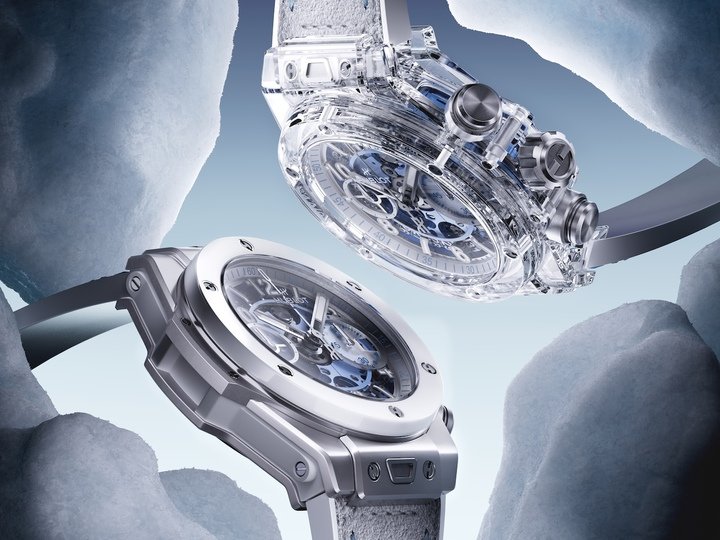Ready for winter, Hublot introduces the Big Bang Unico Winter Sapphire and the Big Bang Unico Winter Titanium Ceramic.