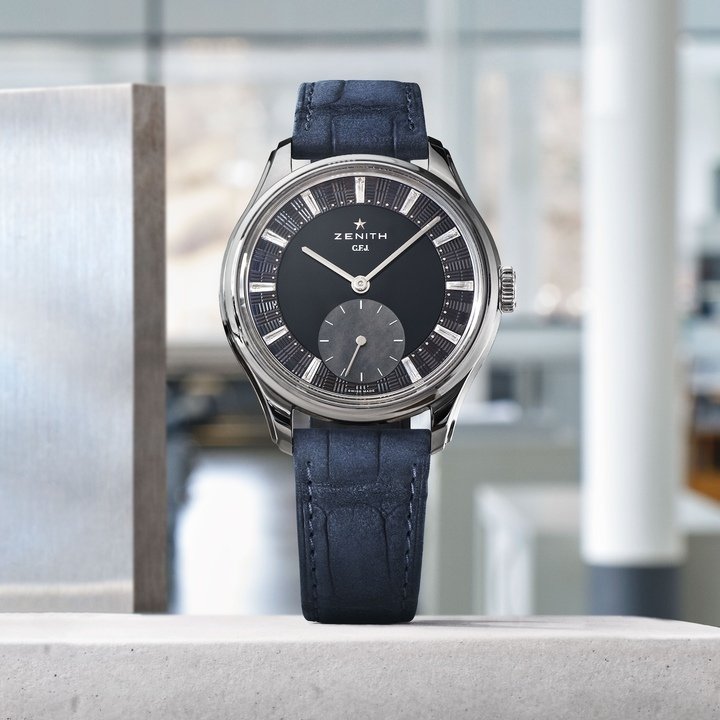 At Watches and Wonders 2026, Zenith unveiled the most exclusive interpretation of the G.F.J. to date: a limited edition of just 20 pieces, crafted in tantalum and adorned with baguette-cut diamond hour markers.