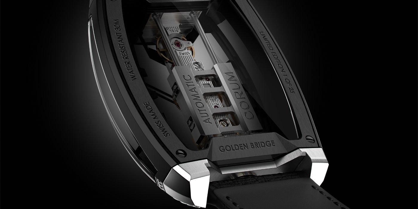 Corum: a new Golden Bridge Automatic with panoramic sapphire case