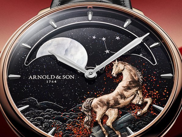 Arnold & Son Perpetual Moon 41.5 Red Gold “Year of the Horse” 