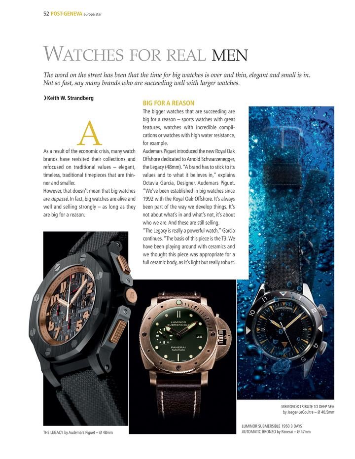 An iconic watch in Europa Star's archives: the Royal Oak