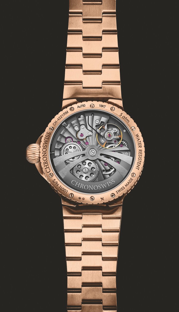 Chronoswiss unveils the Pulse GMT Enamel Sky Gold