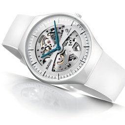 Rado True Thinline Automatic Skeleton – White Rubber