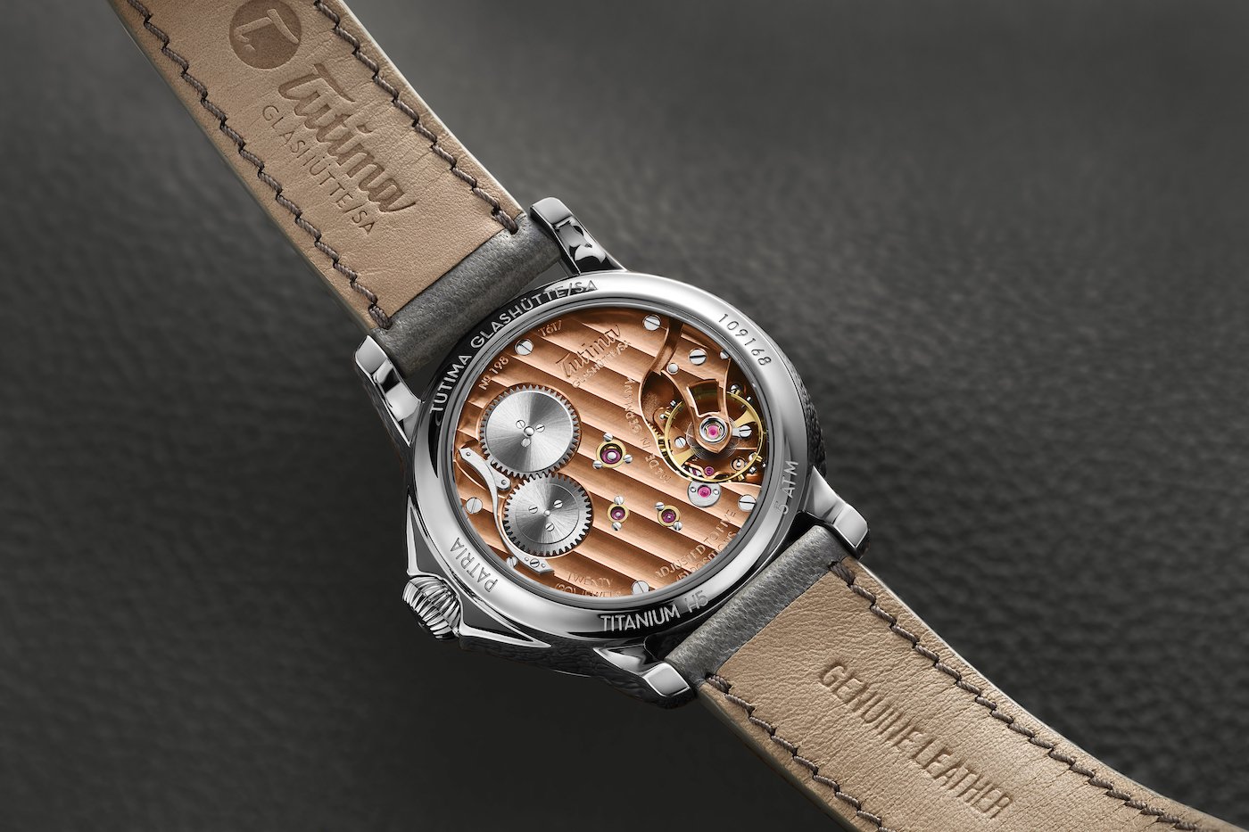 Tutima Glashütte presents the award-winning Patria with a light blue dial