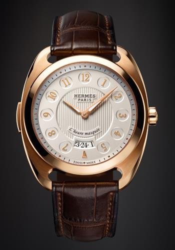 Dressage L'Heure Masquée, Hermès (avec aiguille des heures apparente) 