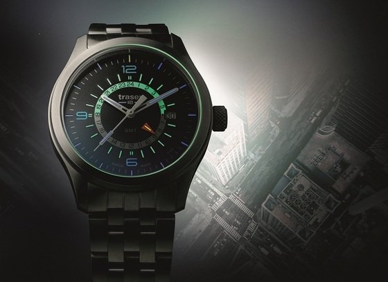 Traser H3 watches presents the glowing Aurora GMT 