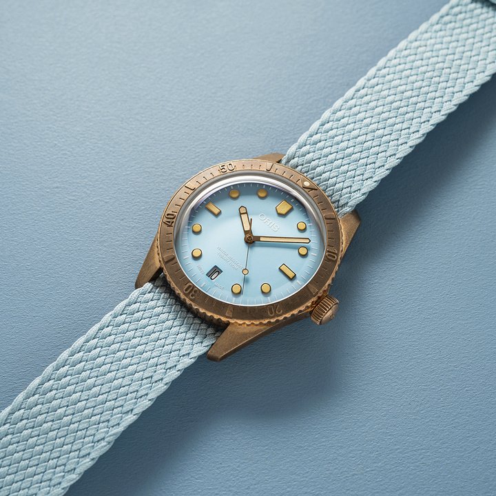 The Oris Cotton Candy now comes with a recycled strap