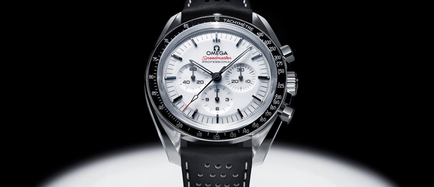 Omega launches Speedmaster Moonwatch with lacquered white dial