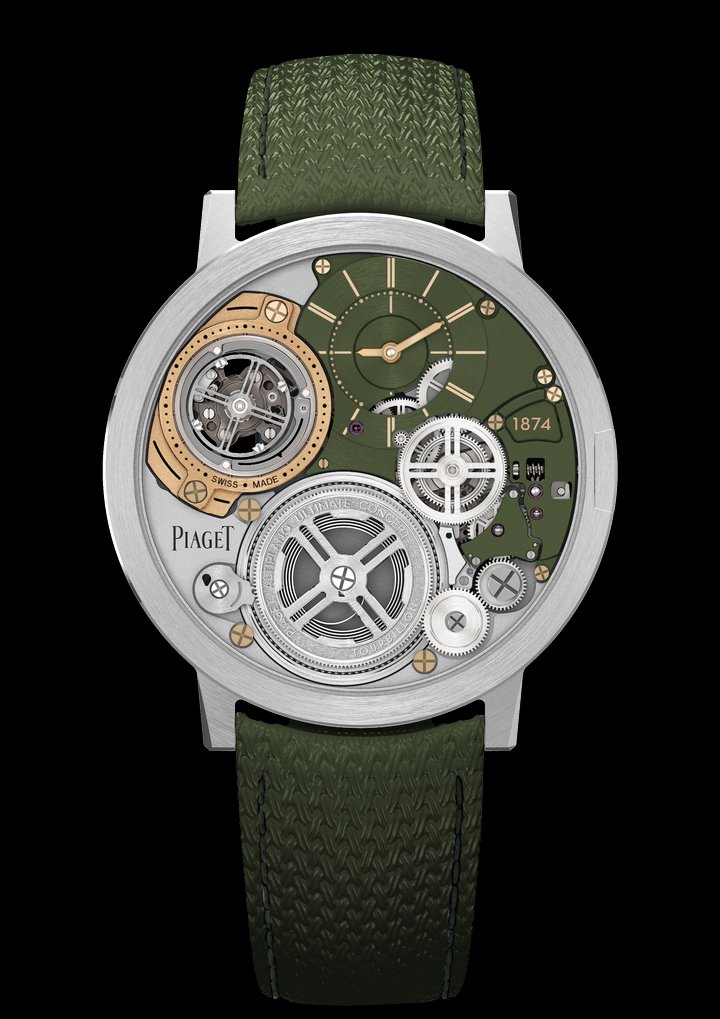 Piaget unveils two ultra-thin Altiplanos in Khaki Green and Gold