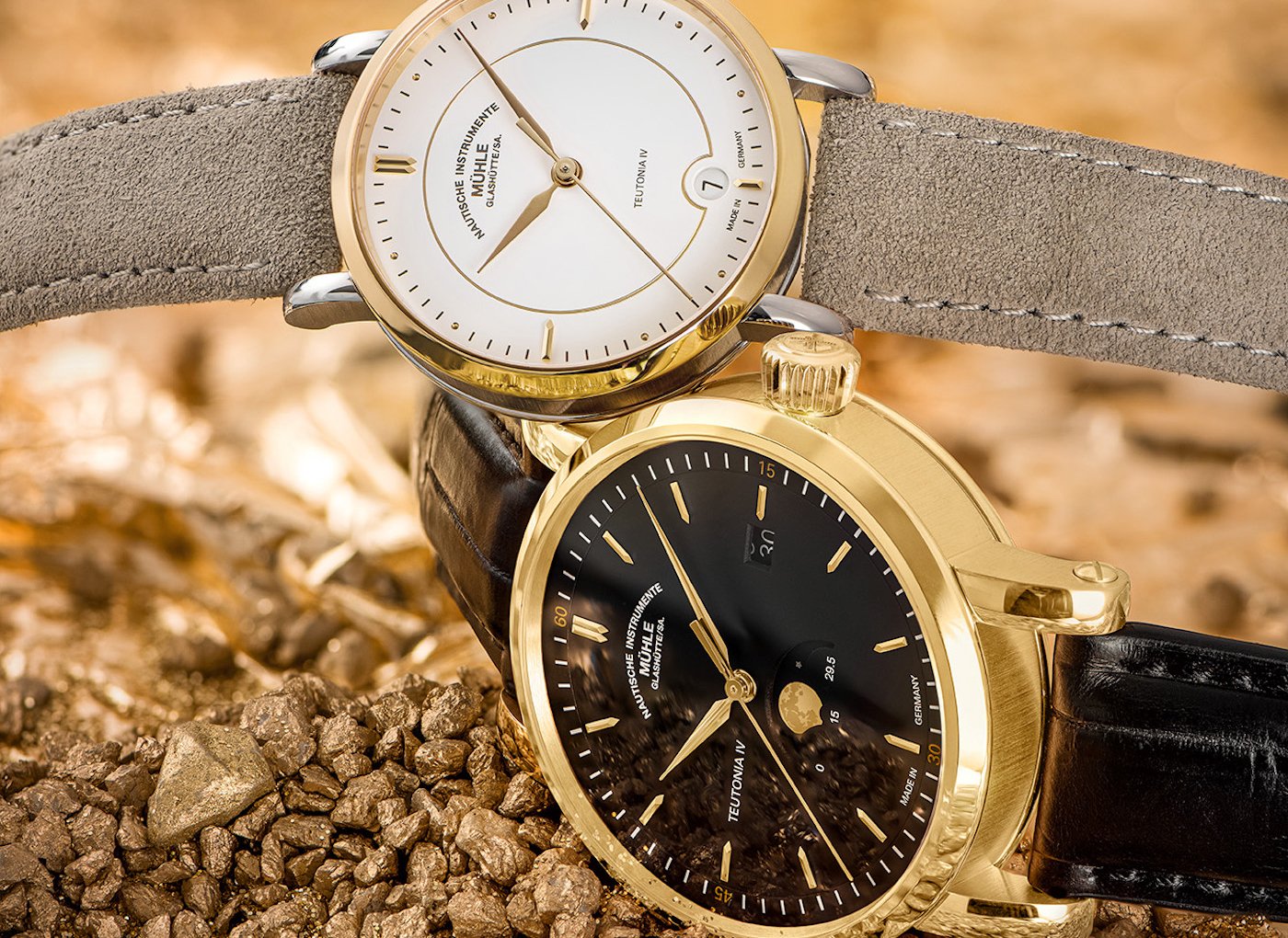 Mühle-Glashütte Teutonia IV Moonphase Gold 