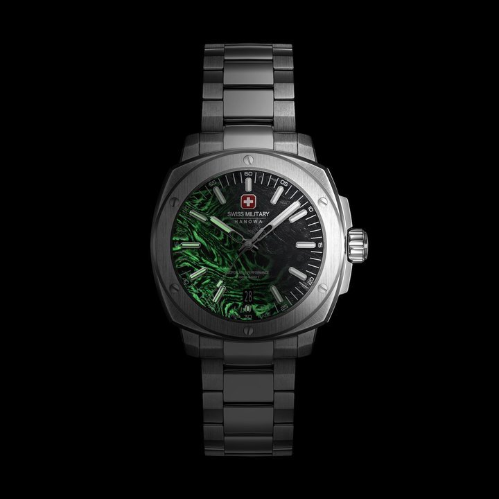 Sirius Lightning whose forged carbon dial displays changing luminous patterns.