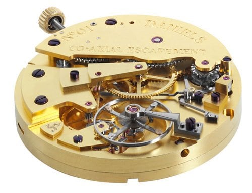 The co-axial escapement movement in the George Daniels Anniversary Watch