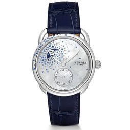 Hermès Arceau Petite Lune Jeté de diamants et saphirs