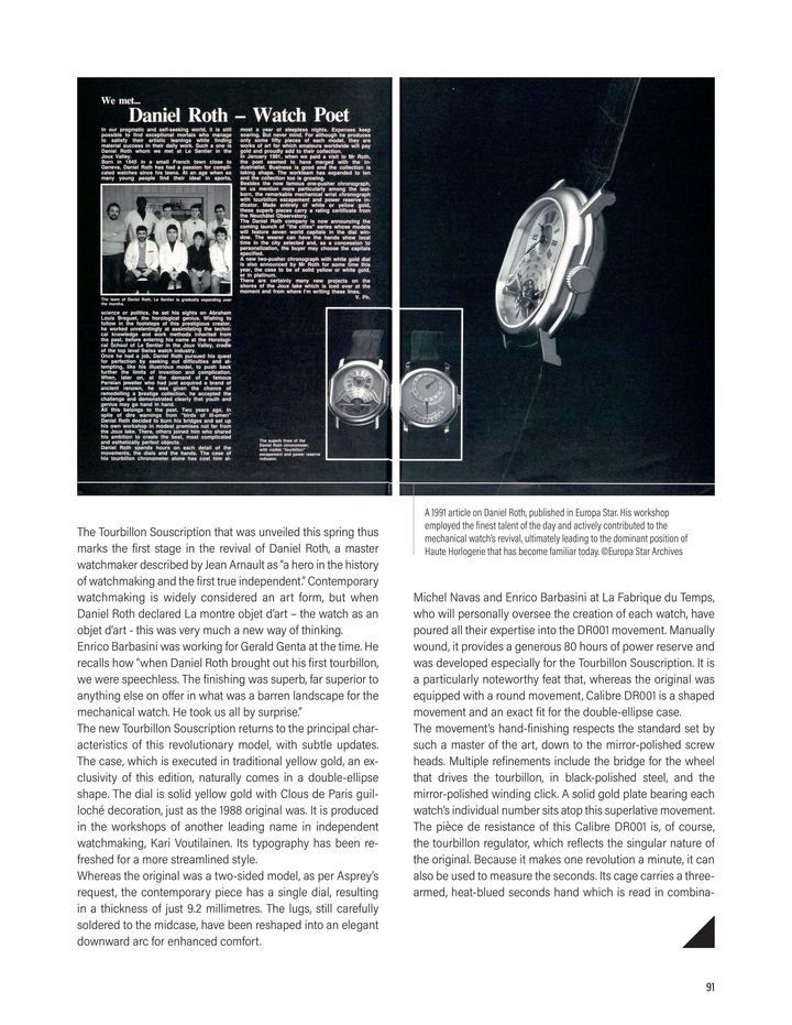 LVMH and the relaunch of Daniel Roth