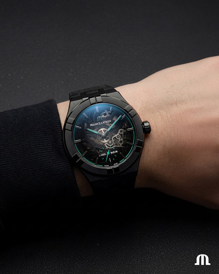 Maurice Lacroix Label Noir Aikon Manufacture Skeleton
