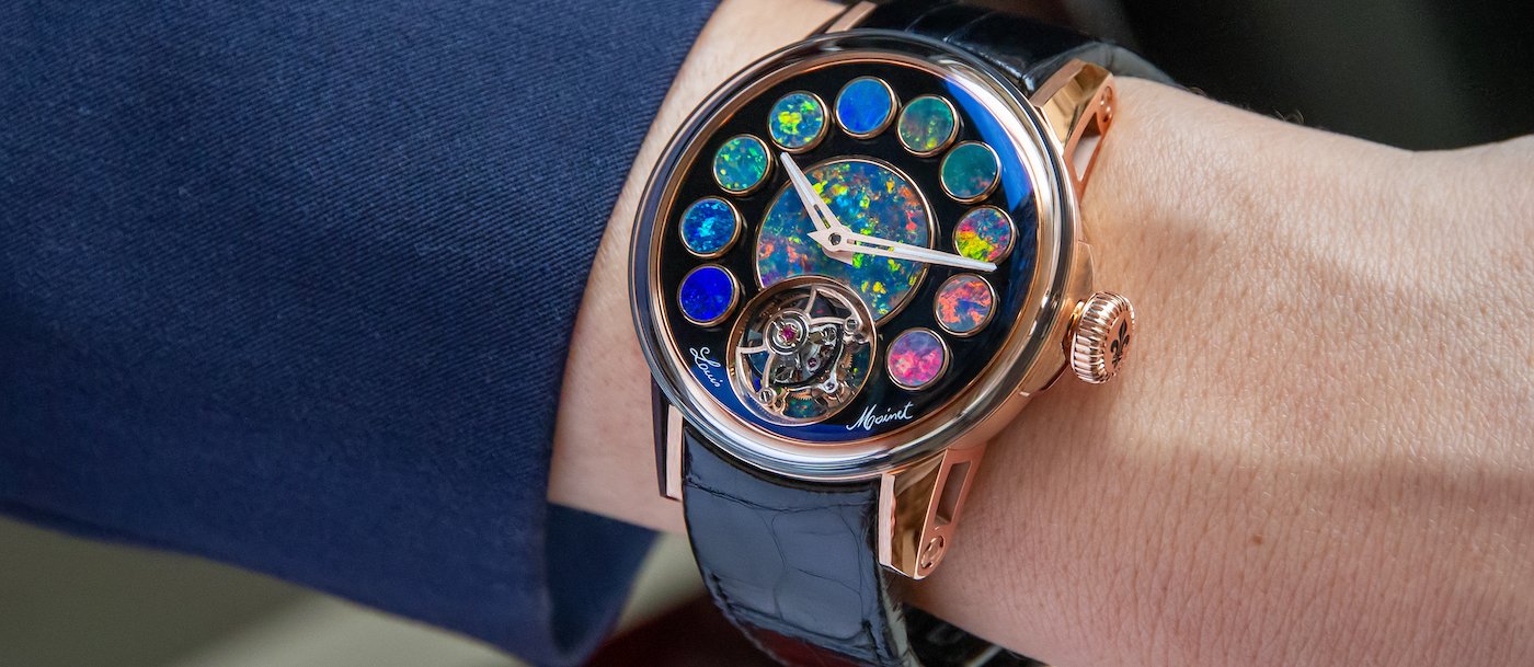 Louis Moinet Geopolis Opal unique piece: a quest for perfection