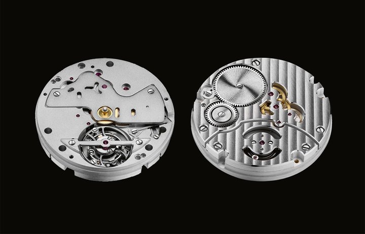 CALIBRE C 502: manual-winding mechanical tourbillon movement for personalisation to the customer's functional and aesthetic criteria (geometry and finish of the tourbillon carriage and bridges, logistics for external parts). Other functions can be added on the dial side. Hours, minutes, tourbillon carriage, power-reserve indication (60+ hours) rotating 180 degrees. Diameter: 32.80mm, height: 5.76mm. Frequency: 3Hz – 21,600 vph. 