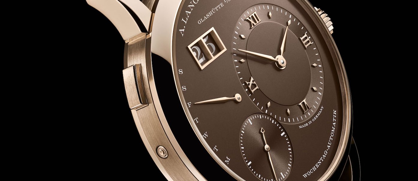 Lange 1 Daymatic Honeygold - the self-winding Lange classic in honey gold