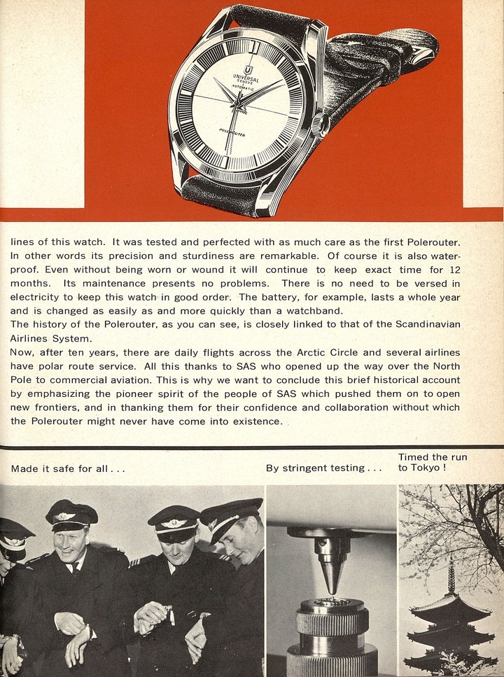 An article about the Polerouter published in Europa Star in 1965