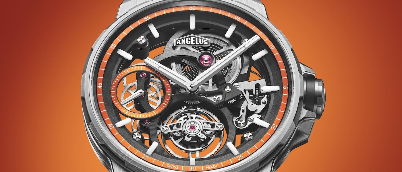 Angelus flying tourbillon skeleton titanium orange edition: a zest for precision
