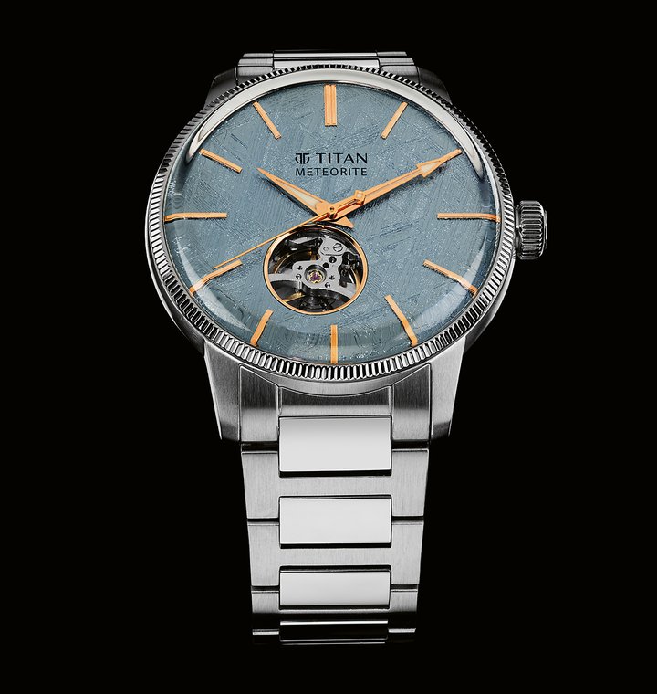 Stellar watch with meteorite dial.