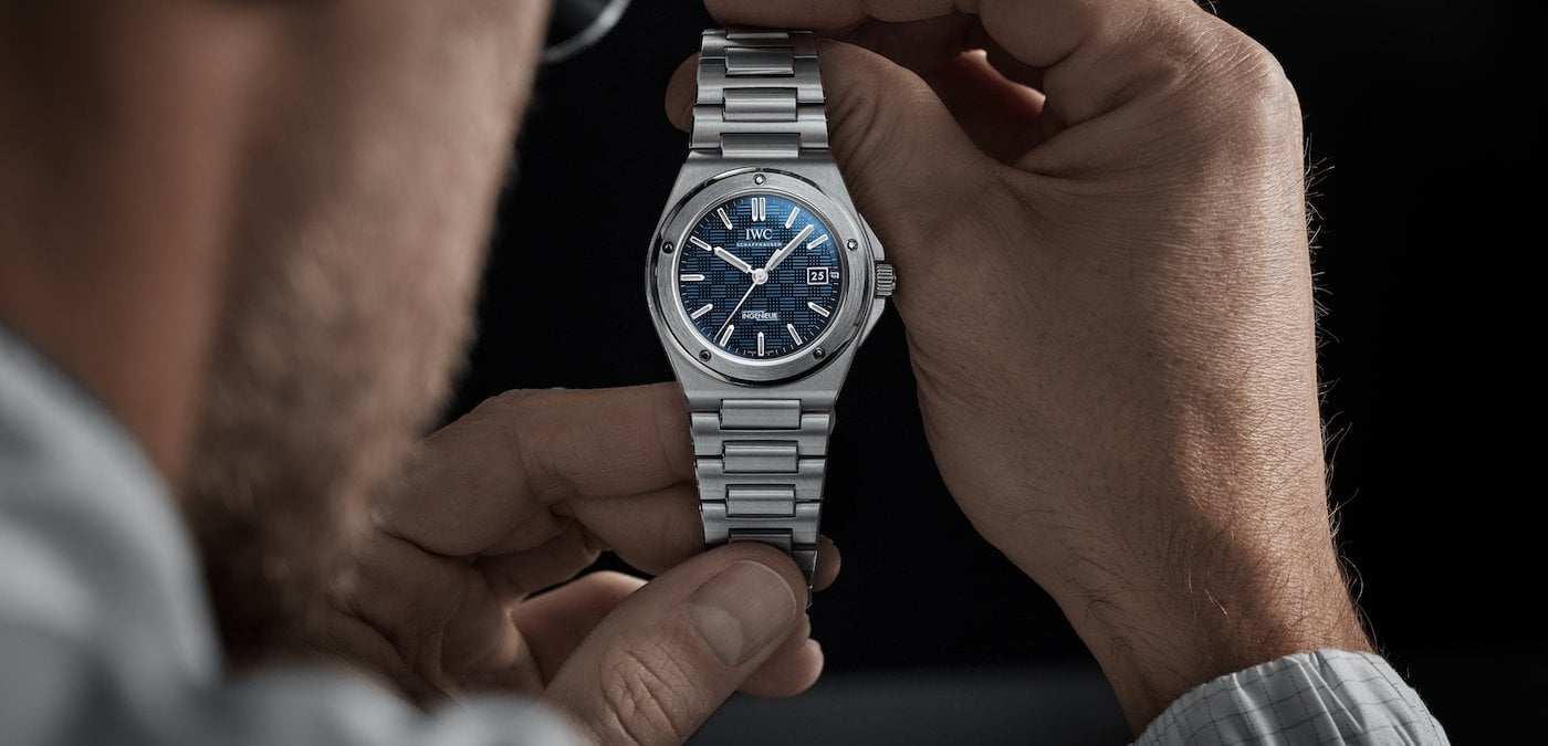 IWC presents the Ingenieur Automatic 40 with a blue dial