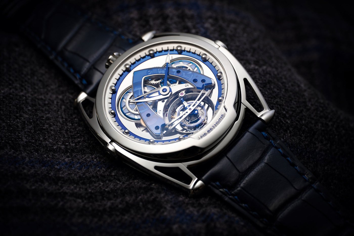 De Bethune: the DB28 Steel Wheels Sapphire Tourbillon