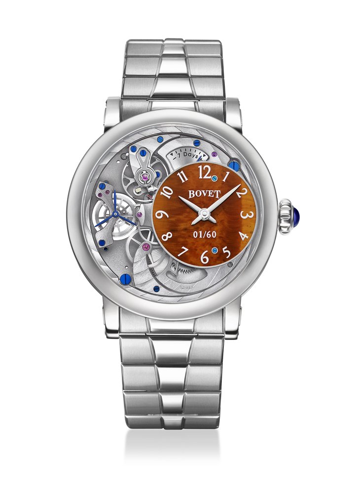 Bovet unveils Récital 12 with malachite and Tiger's Eye dials