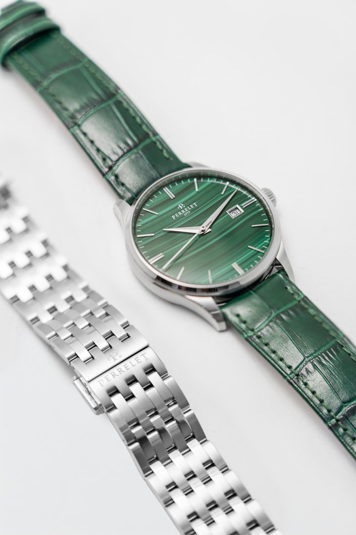 Perrelet unveils new Weekend Malachite