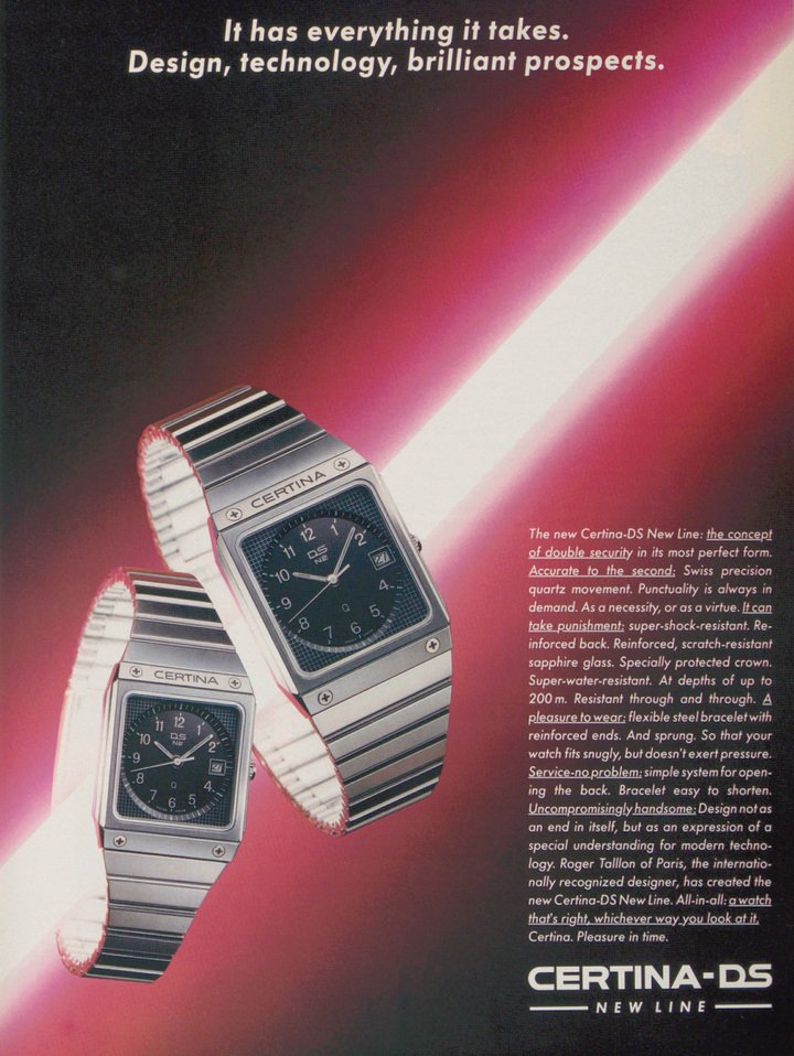 Advertising published in Europa Star in 1983