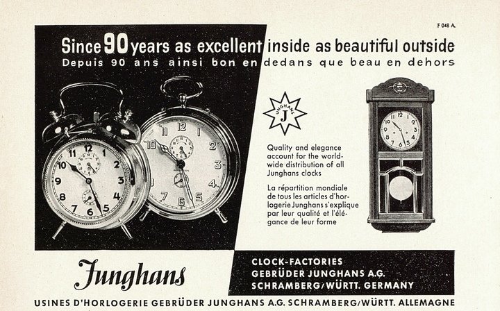 A Junghans ad (Europa Star, 1952)