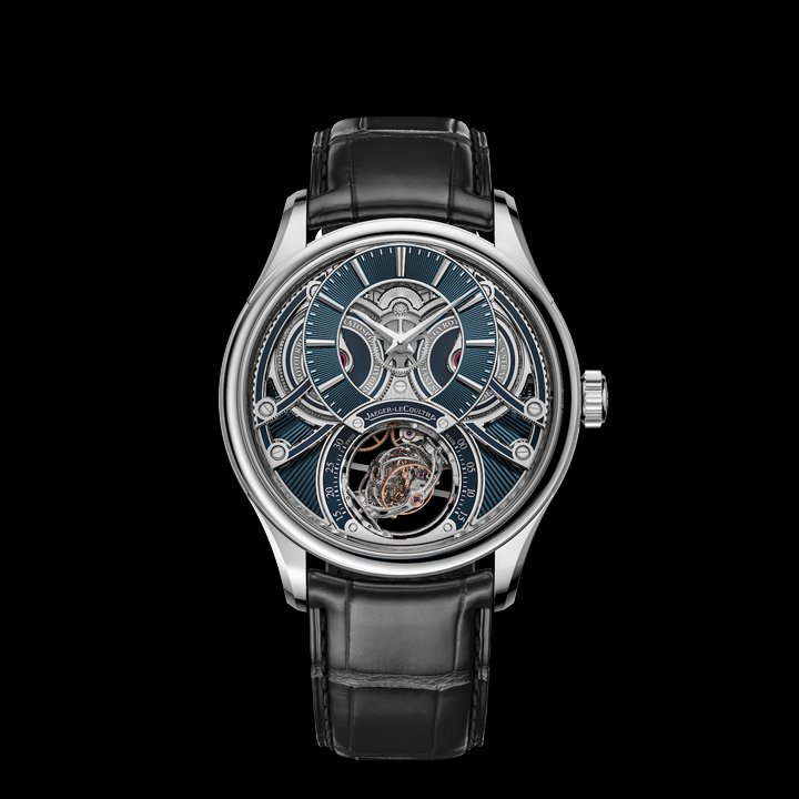 Master Hybris Inventiva Gyrotourbillon à Stratosphère. Calibre 178 showcases a triple-axis tourbillon comprising 189 components for a total weight of just 0.78 grams. The inner cage completes a full rotation in 20 seconds, the central (or reference) cage in 60 seconds, and the outer cage in 90 seconds—each crafted in titanium. The 950 platinum case, issued in a limited edition of 20 pieces, measures 42 mm in diameter and 16.15 mm in thickness. Reference: Q5306480.