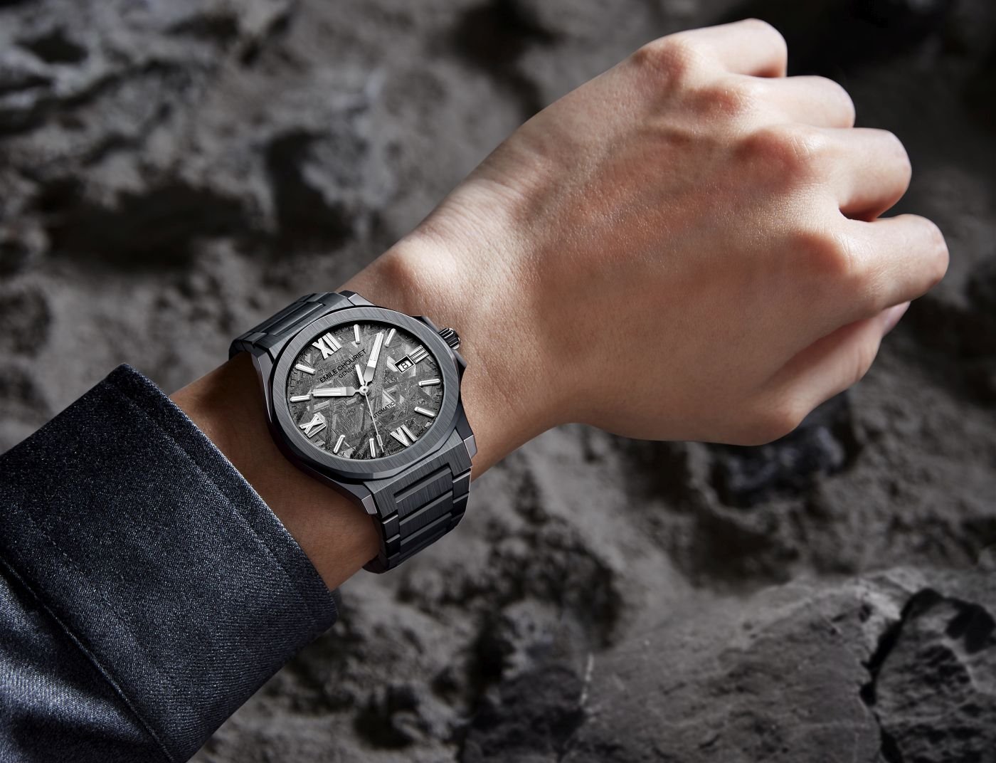 Emile Chouriet's new Challenger Cliff features meteorite dial