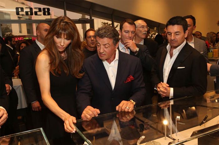 Jennifer Stallone, Sylvester Stallone and Giuseppe Aquila 