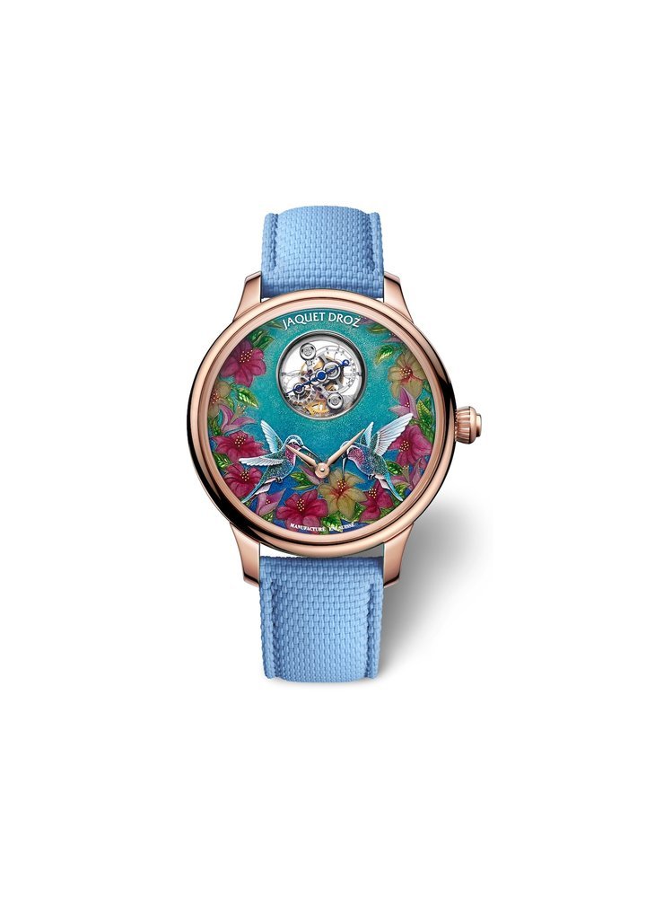 Jaquet Droz Petite Heure Minute Red Gold – Hummingbird