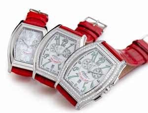 “The Perfect Gift for Valentine's Day: Time Jewel” Elini&#x00AE; New Yorker in Pink or Red with diamonds