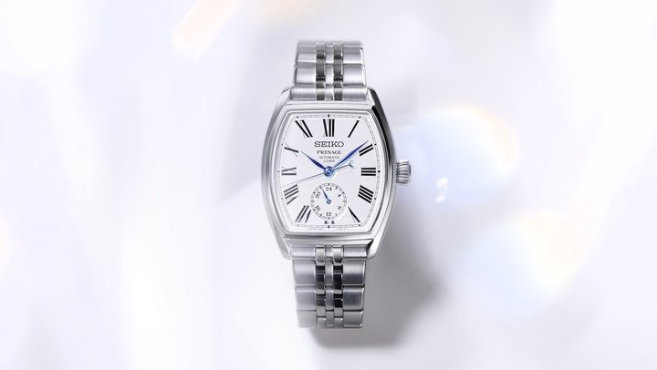 The Presage collection has long been a showcase of Japanese artistry and Seiko's mastery of mechanical watchmaking, with dials crafted in enamel, urushi lacquer, Shippo enamel, and Arita porcelain. Seiko introduces a new creation in the Presage Classic Series with an enamel dial, fusing Japanese artisanal techniques with the elegance of a tonneau-shaped dress watch.
